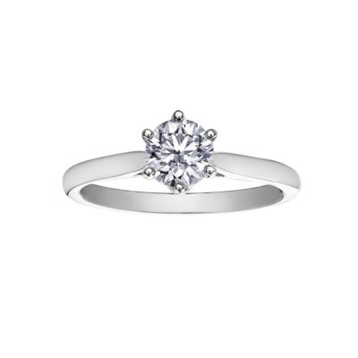 18ct White Gold Diamond Ring – Maple Leaf Diamonds
