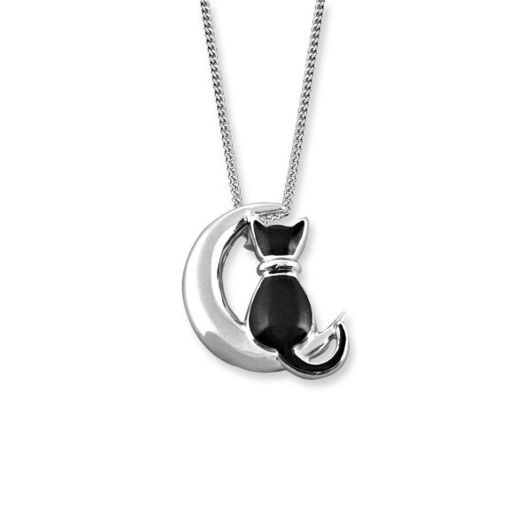 an image of a nicole barr sterling silver and enamel necklace