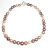 Image of fresh water cultured pearl necklace with silver clasp