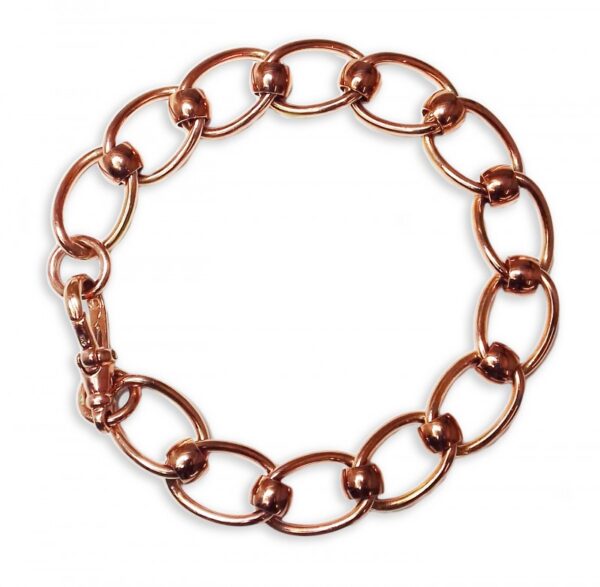 Image of handmade 9ct rose gold bracelet