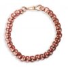 Image of handmade 9ct rose gold bracelet
