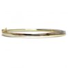 Image of two tone 9ct gold bangle