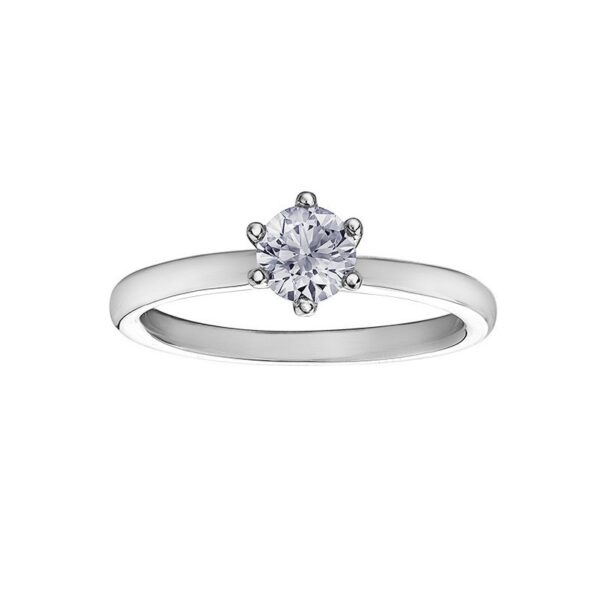 18Ct White Gold Diamond Ring - Maple Leaf Diamonds