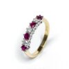 18Ct Yellow Gold Ruby & Diamond Ring