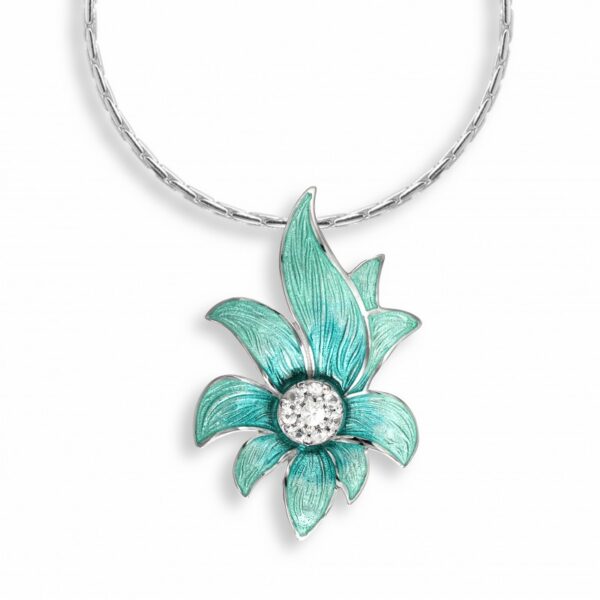an image of a nicole barr silver & enamel pendant