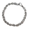Image of handmade twist and knot bracelet in sterling silver