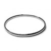 Image of handmade white gold solid bangle