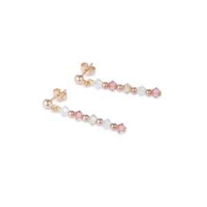 Image of coeur de lion swarovski® crystals light rose earrings