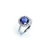 18ct White Gold Sapphire & Diamond Ring