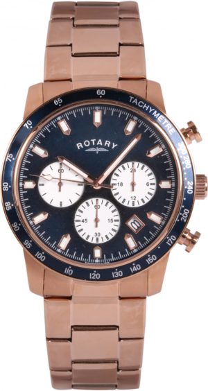 Gent'S Rose Gold Chronograph Watch