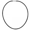 Image of black rubber necklace / choker 17"