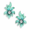 Image of nicole barr silver & enamel earrings