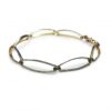 Image of gold hoop chain bracelet in 9ct yellow gold
