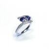 18Ct White Gold Sapphire & Diamond Ring