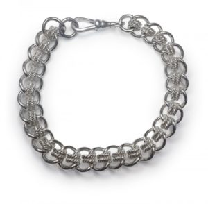 Image of handmade chain bracelet in sterling silver