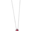 9ct White Gold Ruby & Diamond Pendant