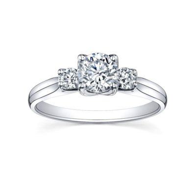 18ct While Gold Diamond Ring – Maple Leaf Diamonds