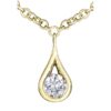 9ct Yellow Gold Diamond Pendant
