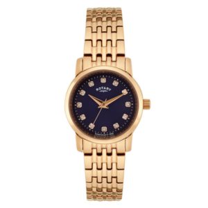 Rotary Sloane Rose Gold Plated Ladies Watch