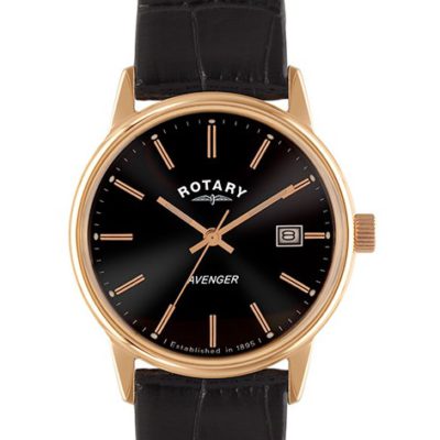 Rotary Avenger Rose Gold Plated Watch
