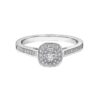 9Ct White Gold Diamond Ring