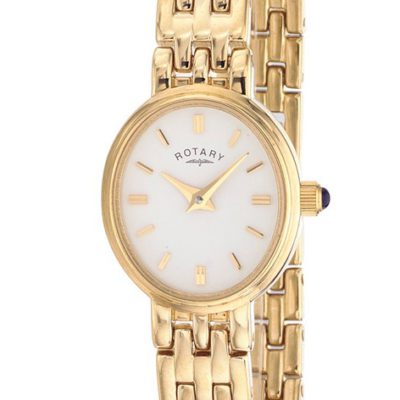 Rotary Timepieces Ladies Gold-Plated Case Watch