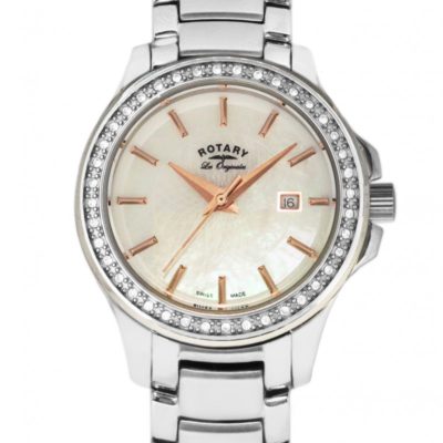 Rotary Ladies Mother Of Pearl Watch