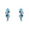 9ct White Gold Blue Topaz Earrings