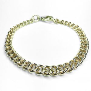 Image of handmade chain bracelet in 9ct yellow gold