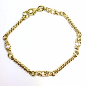 Image of handmade twist bracelet in 9ct yellow gold