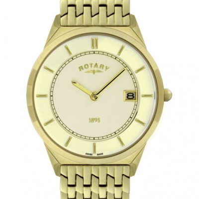 Rotary Ultra Slim Gold Plated Gents Watch