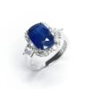 18Ct White Gold Sapphire & Diamond Ring
