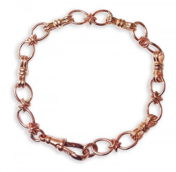 An image of HANDMADE 9CT ROSE GOLD BRACELET