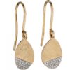 9ct Yellow Gold & Diamond Earrings