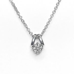 Image of diamond pendant in 18ct white gold