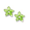 Image of nicole barr sterling silver and enamel earrings