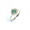 18Ct Yellow Gold Emerald & Diamond Ring
