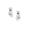 Image of nicole barr sterling silver and enamel earrings