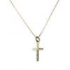 Image of 9ct yellow gold cross & chain