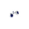 14ct White Gold Sapphire & Diamond Earrings