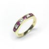 Image of second hand ruby & diamond ring in 18ct yellow gold