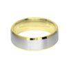 Image of 7mm two colour di-cut wedding ring band
