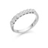 Image of rub over set diamond wedding ring, 0.50ct