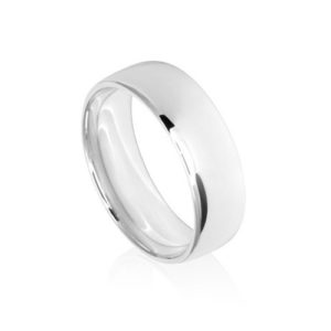 Image of 7mm classic white gold wedding ring band