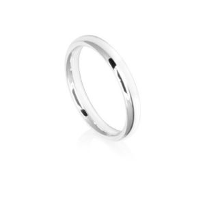 Image of 3mm low dome comfort fit wedding ring band