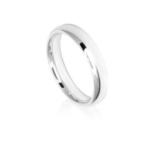 Image of 4mm low dome comfort fit wedding ring band