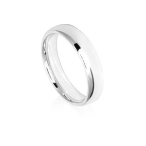 Image of 5mm low dome comfort fit wedding ring band