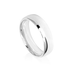 Image of 6mm low dome comfort fit wedding ring band
