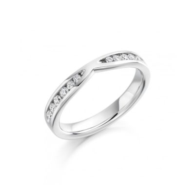 Cut Out Half Eternity Ring, 0.37ct