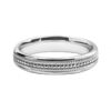 Image of 4mm cut pattern wedding ring band